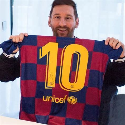 Camiseta Firmada Por Messi 2022 Autógrafo De Messi