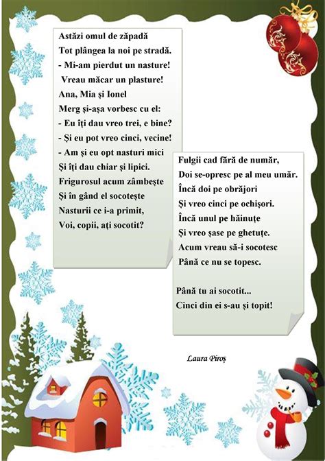 Probleme în Versuri 1 Kids Education Christmas Books Winter Poems