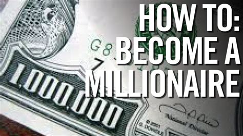 How To Become A Millionaire Step By Step Even As A Teenager Youtube