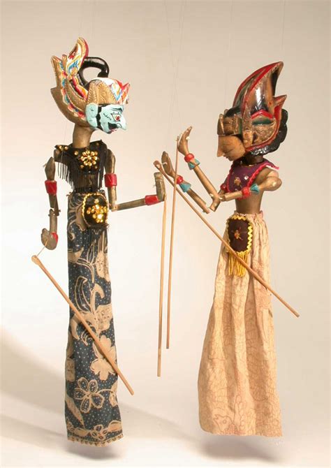 Wayang Golek Rod Puppets Java Indonesia Object Lessons Ceremony