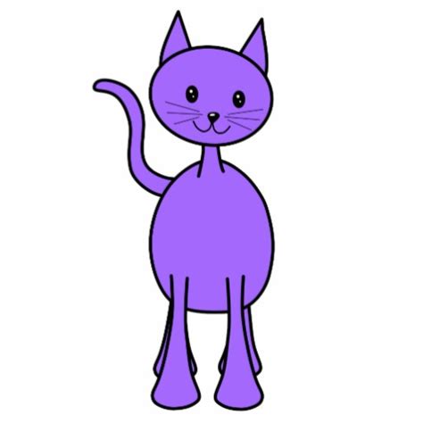 Free Purple Cartoon Cat Download Free Purple Cartoon Cat Png Images