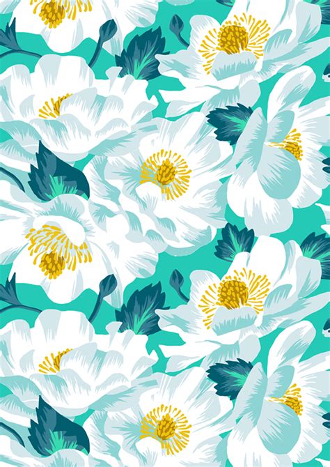 Flower Patterns For Spring My Blue Flamingo