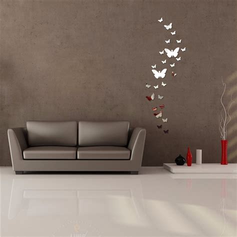 Buy 3d Mirror Butterfly Wall Posters