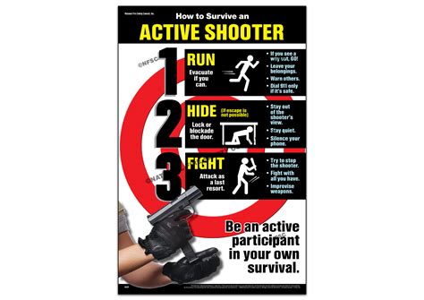 380F: Active Shooter Poster|National Fire Safety Council