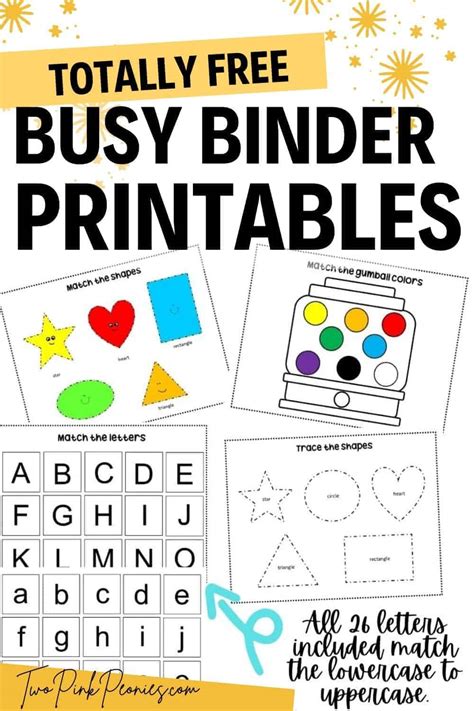 Free Preschool Busy Binder Printables Printable Form Templates And