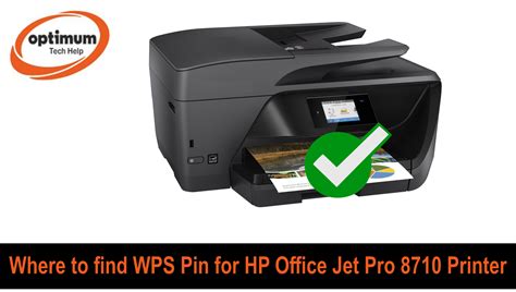Solved Where To Find Wps Pin On Hp Officejet Pro 8710 Printer