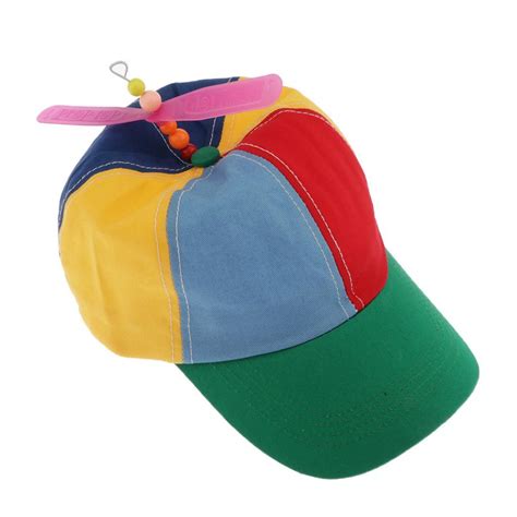 Novelty Kidadult Size Helicopter Hat With Propeller Fits All Kids