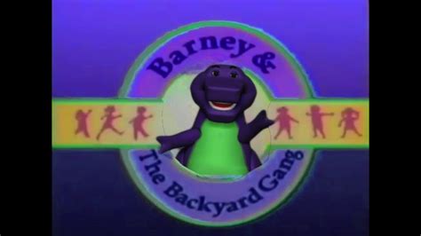 Barney And The Backyard Gang 1988 Cgi Logo Youtube