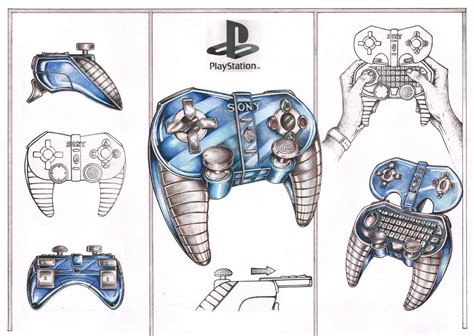 Ps4 Concept Controller Game Controllers Ps4 Controller Drawing