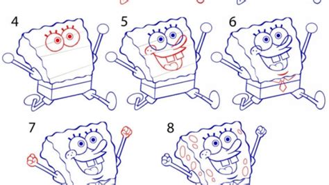 Step By Step Drawing Of Spongebob At Getdrawings Free