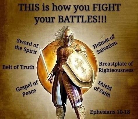 Ephesians 1018 Spiritual Warfare Quotes Armor Of God Ephesians