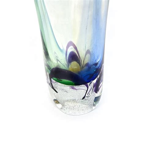 Adam Jablonski Signed Art Glass Vase