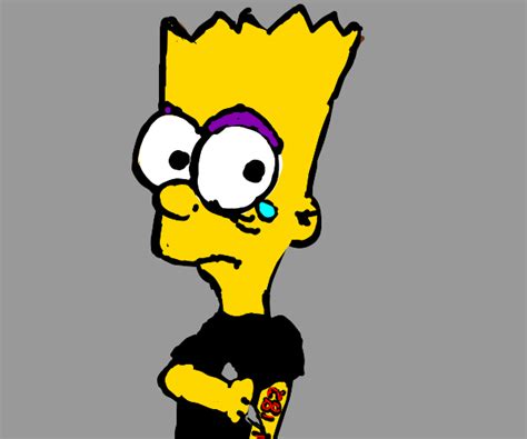 Very Emo Bart Simpson Drawception