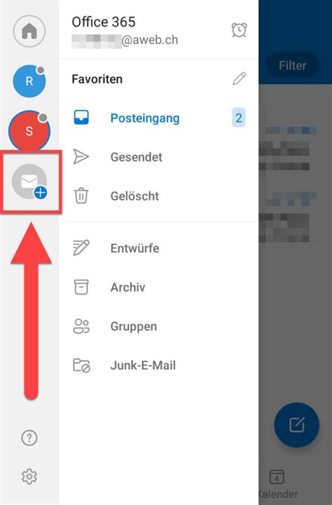 Outlook App Auf Android Geteiltes Postfach Hinzuf Gen Aweb