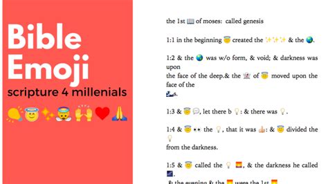 finally someone translated the bible into emojis