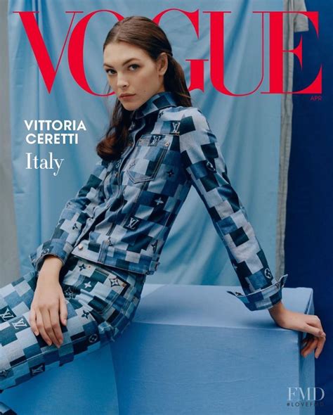 Cover Of Vogue Usa With Vittoria Ceretti April 2020 Id55053