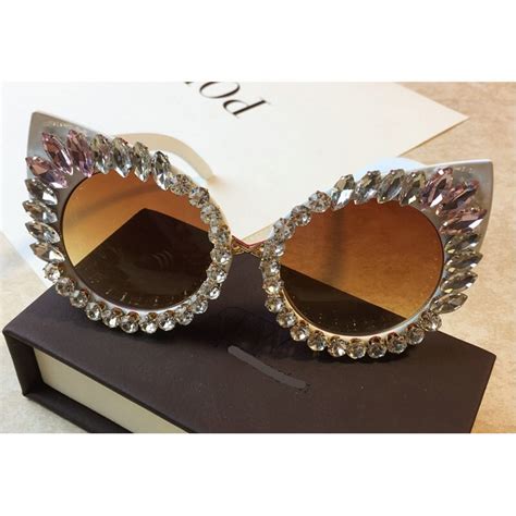 Brands Design Sunglasses Women Luxury Brand Sunglasses Rhinestone Cat