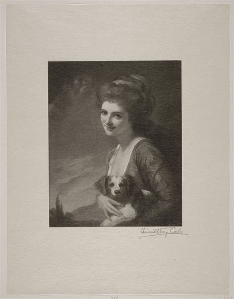Lady Hamilton As Nature Timothy Cole Artist After George Romney Mia