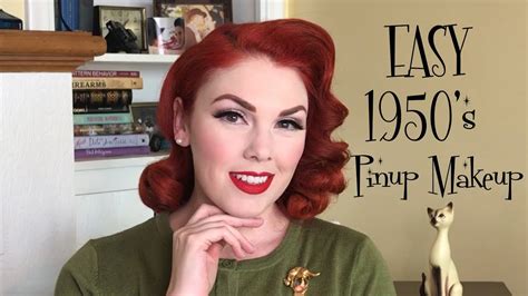 Easy 1950s Pinup Makeup Youtube