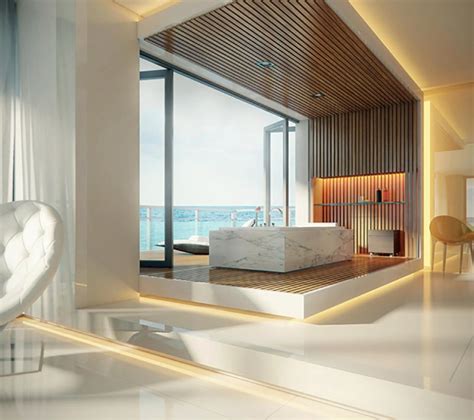 Salle de bain de luxe. Salle de bain de luxe au design modern et chic | Design Feria