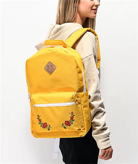 Empyre Brenda Roses Yellow Backpack