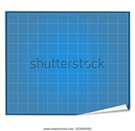 Blank Blueprint Paper Stock Vector Royalty Free 103068482 Shutterstock
