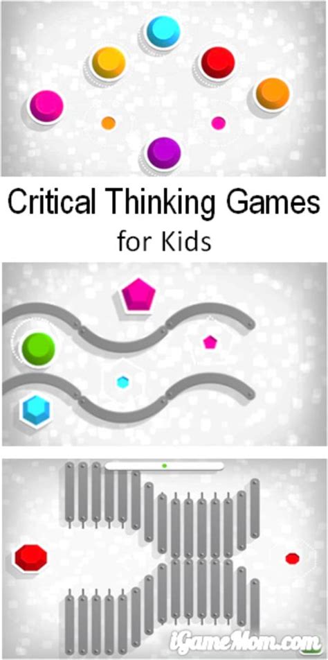 To start off the thinking at the very beginning of class with something that looks fun or simple to start the brain thinking. App Went Free: Critical Thinking Games for Kids