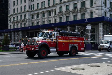 Fdny Tactical Support Unit 1 Rescue Truck In Midtown Manhattan