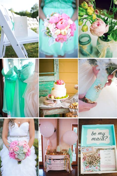 Teal And Peony Pink Wedding Color Inspiration