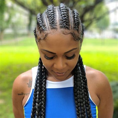 Well, you're a lucky ducky because any ghana braids style you opt for will flatter your face! Ghana Braids | Sporty hairstyles, Braided hairstyles, Hair styles