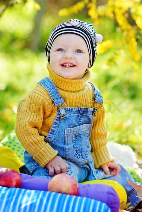 Happy Baby Boy Stock Image Colourbox