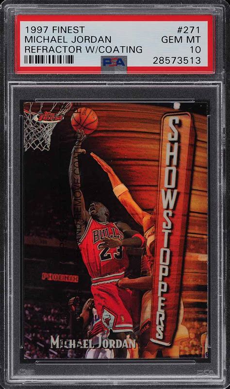 June, g.o.a.t., superman, captain marvel, black jesus). 1997-98 Finest w/ Coating Refractor Michael Jordan #271 ...