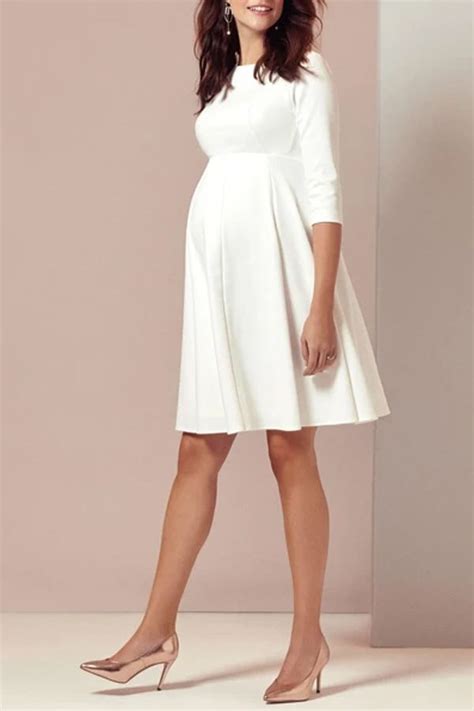 The Pregnant Women S Wedding Short Dress With Half Sleeve Is A Good Choice Of Fashion And You