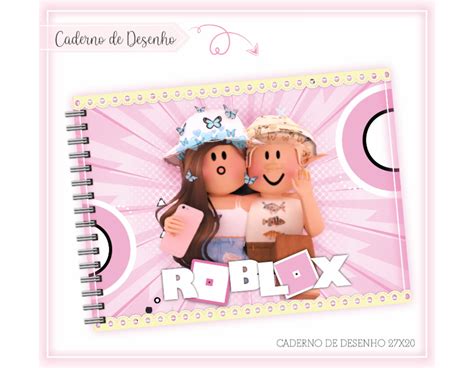 Caderno De Desenho A4 Personalizado Tema Roblox Elo7