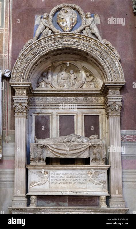 Tomb Of Leonardo Bruni Italian Humanist Historian And Statesman By