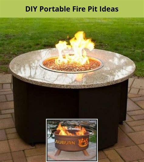 Make a portable propane fire pit out of a flower pot. Pin on Portable Fire Pit Ideas