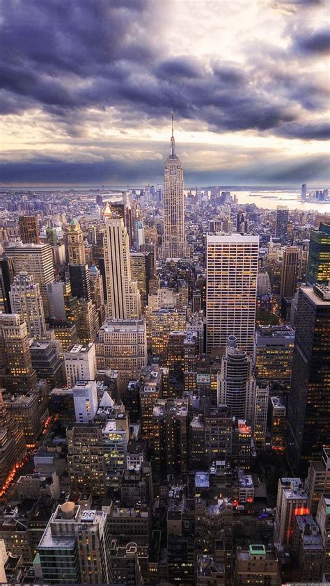 Hdr New York Skyline View 4k Android And Iphone Wallpaper Check More At