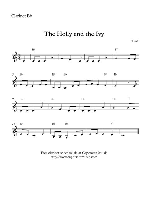Print these easy songs in pdf format or read them off the screen. Free Printable Sheet Music: The Holly and the Ivy | Free ...