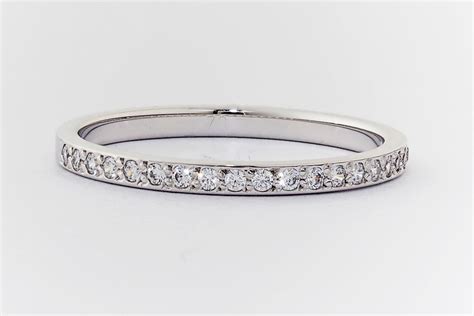 White Gold Bead Set Ring F3480 Everettbrookes Jewellers