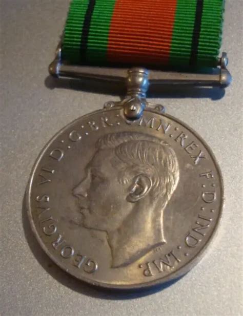 Original British Ww2 Defence War Full Size Medal 1431 Picclick