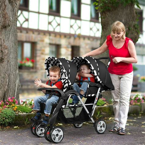 Luxury Foldable Double Stroller In 2021 Twin Babies Traveling With