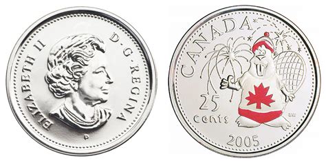 Canadian 25 Cent Canada Day Coins