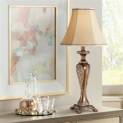 Regency Hill Traditional Accent Table Lamp Dark Bronze Candlestick