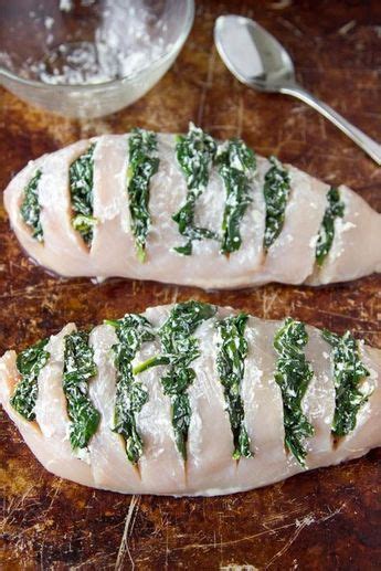Grate the cheddar and sprinkle it generously on top. Spinach + Goat Cheese Hasselback Chicken | Simple Healthy ...