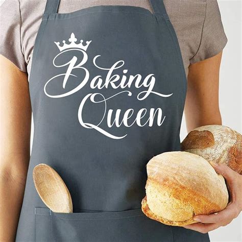 Baking Queen Apron Baking Ts For Bakers Cute Baking Aprons For Women Kitchen Cooking
