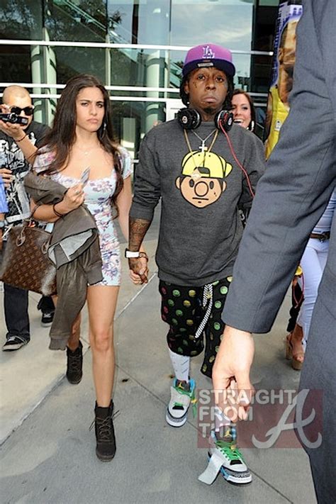 Bood Up Lil Wayne And ‘fiance Dhea Hit The Lakers Game Photos