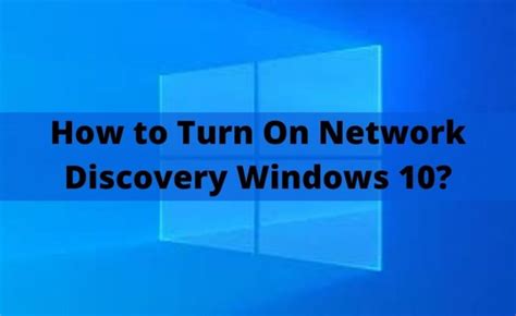 How To Turn On Network Discovery Windows Full Guide