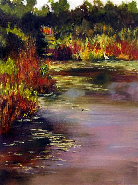 Florida Wetlands On Behance Wetland Florida Painting