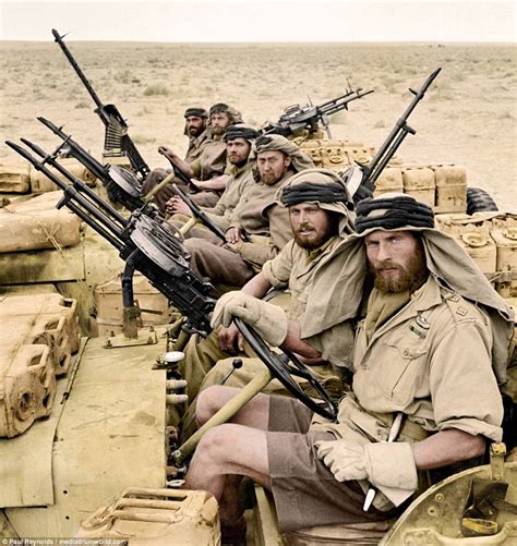 Spectacular Colourised Photos Show Sas And Sbs On Campaign Daily Mail