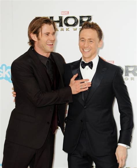 Chris Hemsworth And Tom Hiddleston Pictures Popsugar Celebrity